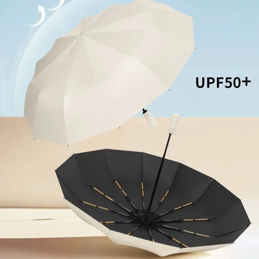 NEW Windproof Sturdy Automatic UV Umbrella